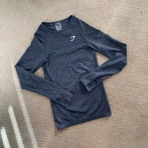 Gymshark training top - dark gray